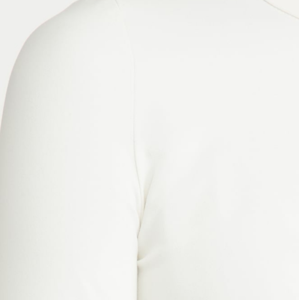 WeWoreWhat We Wore What Knit Cropped Cardigan Off White Viscose Button Down Top - Picture 8 of 12
